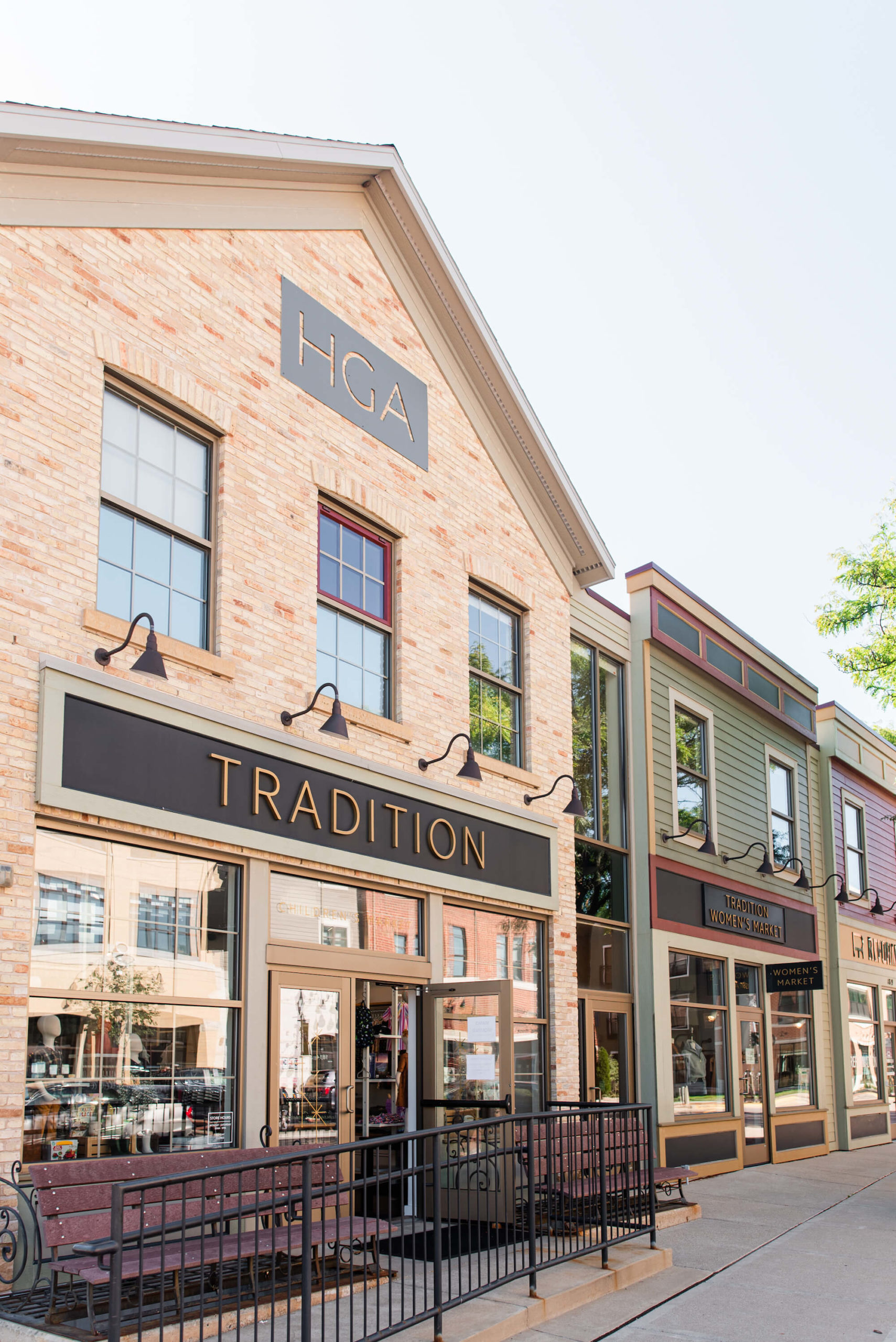 Shops in downtown Middleton, one of the best neighborhoods in Madison, WI